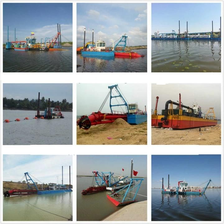 Diesel Cutter Suction Dredger with Auger Suction Pump Pumping Dredge Machine