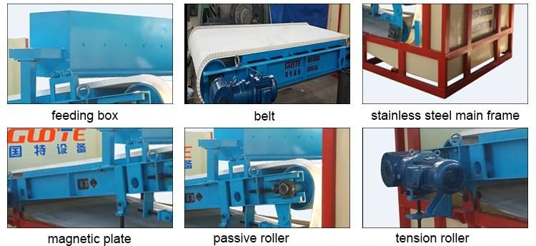 High Gradient 15000 GS Wet Type Conveyor Belt Magnetic Plate Separator Price for Conveyor Belts