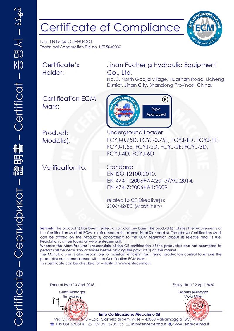 Well-equipped 1m3 diesel mining scooptram with CE certificate