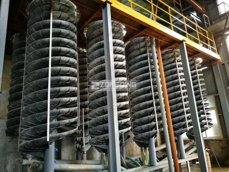 Lead Zinc Gravity Separation Process Spiral Chute