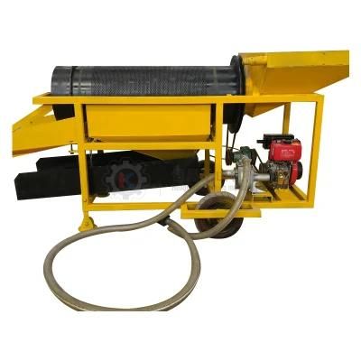 Small Mini Mobile Gold Trommel Screen for Washing Alluvial Gold Mining 1-5 Tph