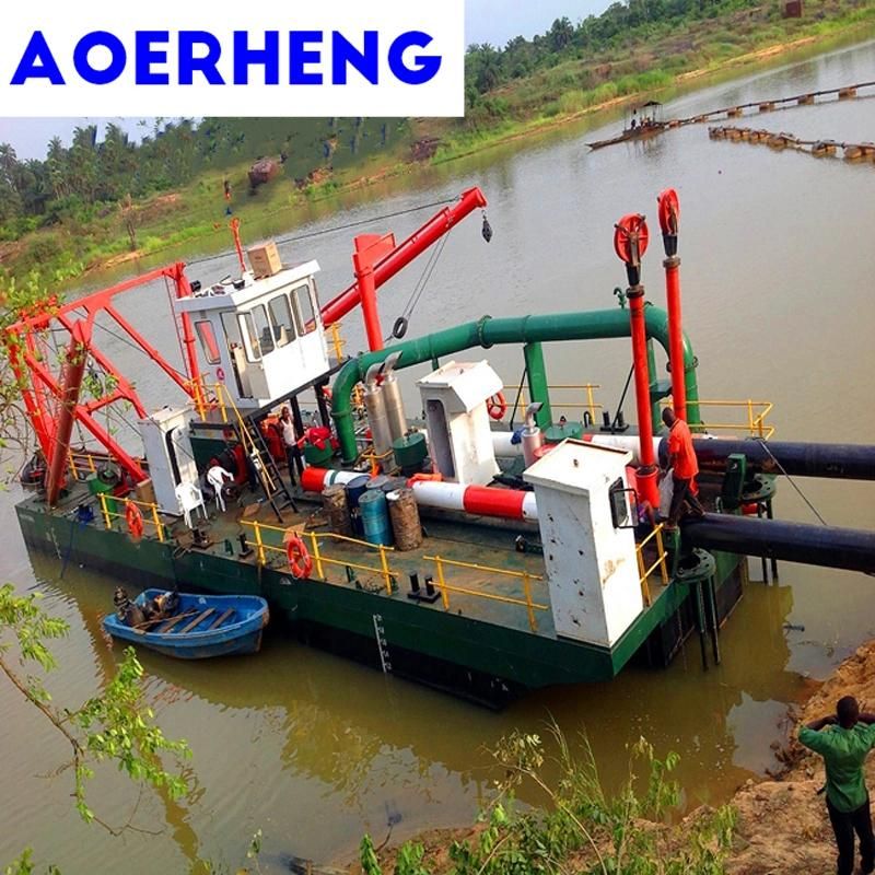 China Manufacturer Cutter Suction Dredging Sand Ship with Underwater Pump