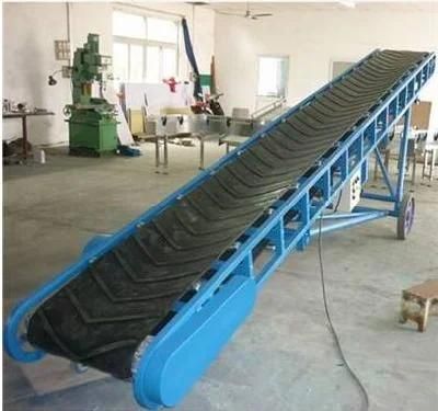 High Speed Move Stone Mobile Belt Conveyor with Hopper Crawler Belt Conveyor