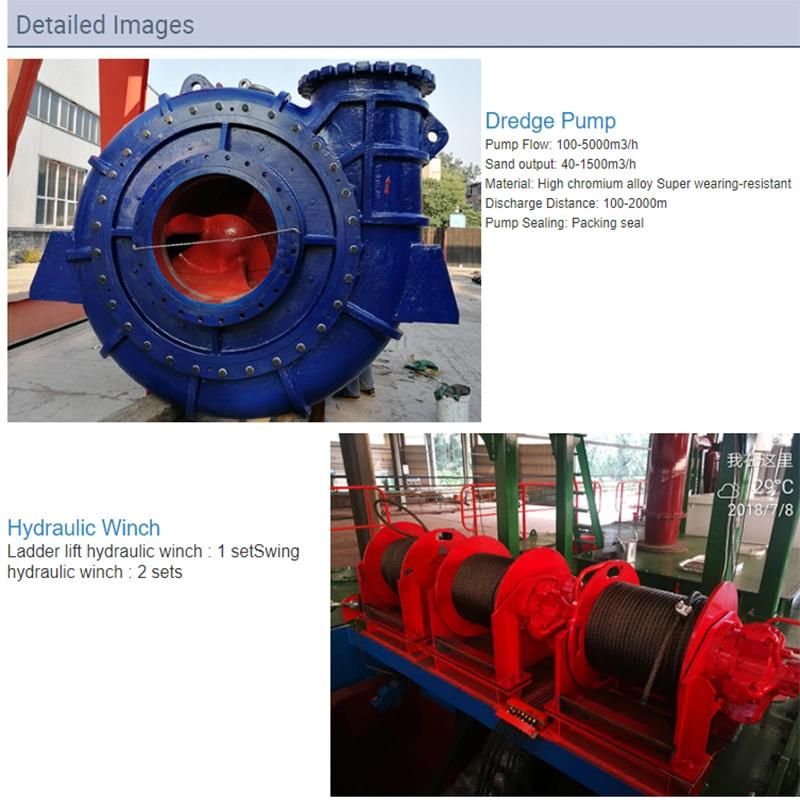 Low Price 14 Inch Cutter Suction Dredger with Hydraulic Winch