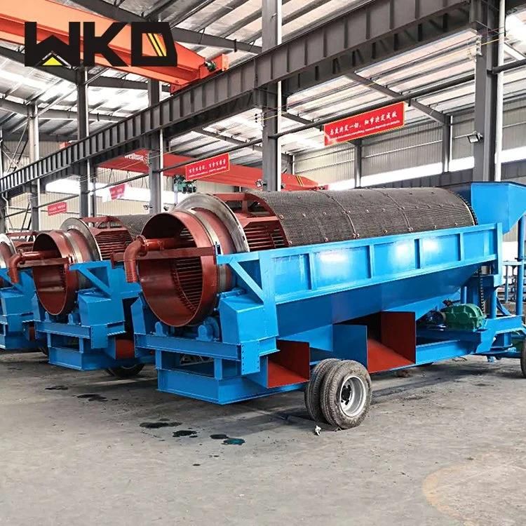 Small Mobile Ore Washing Trommel Screen for Sale