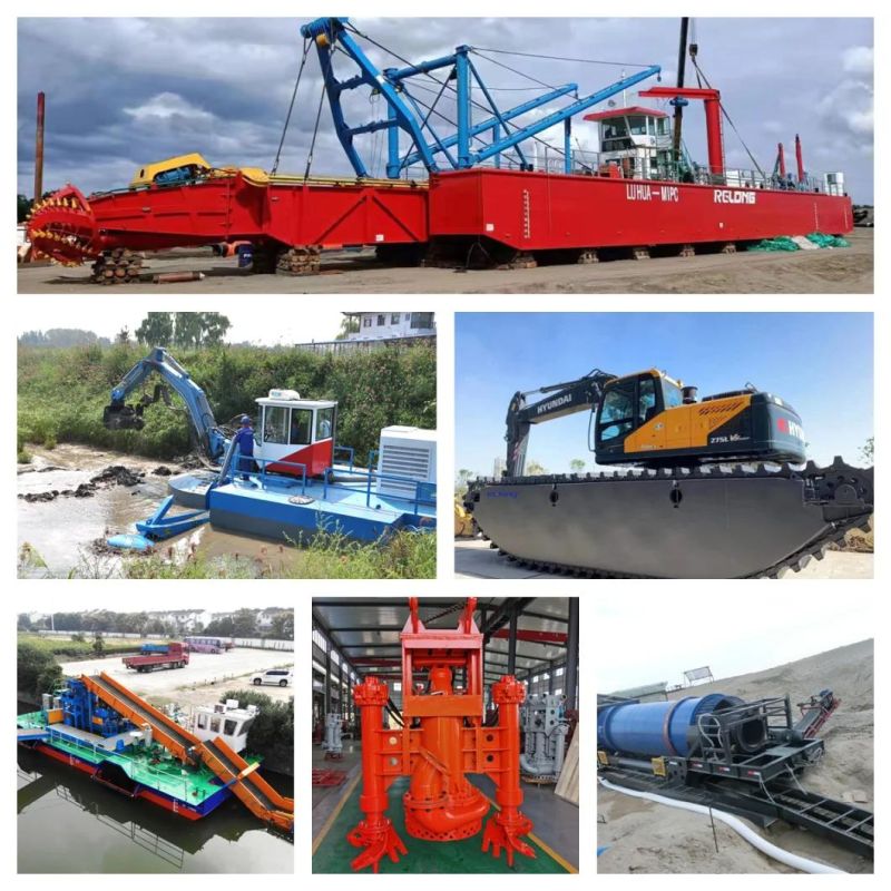 Dredging for River Sand/Gravels High Powered Hydraulic Diesel Engine Cutter Suction Dredger Machine