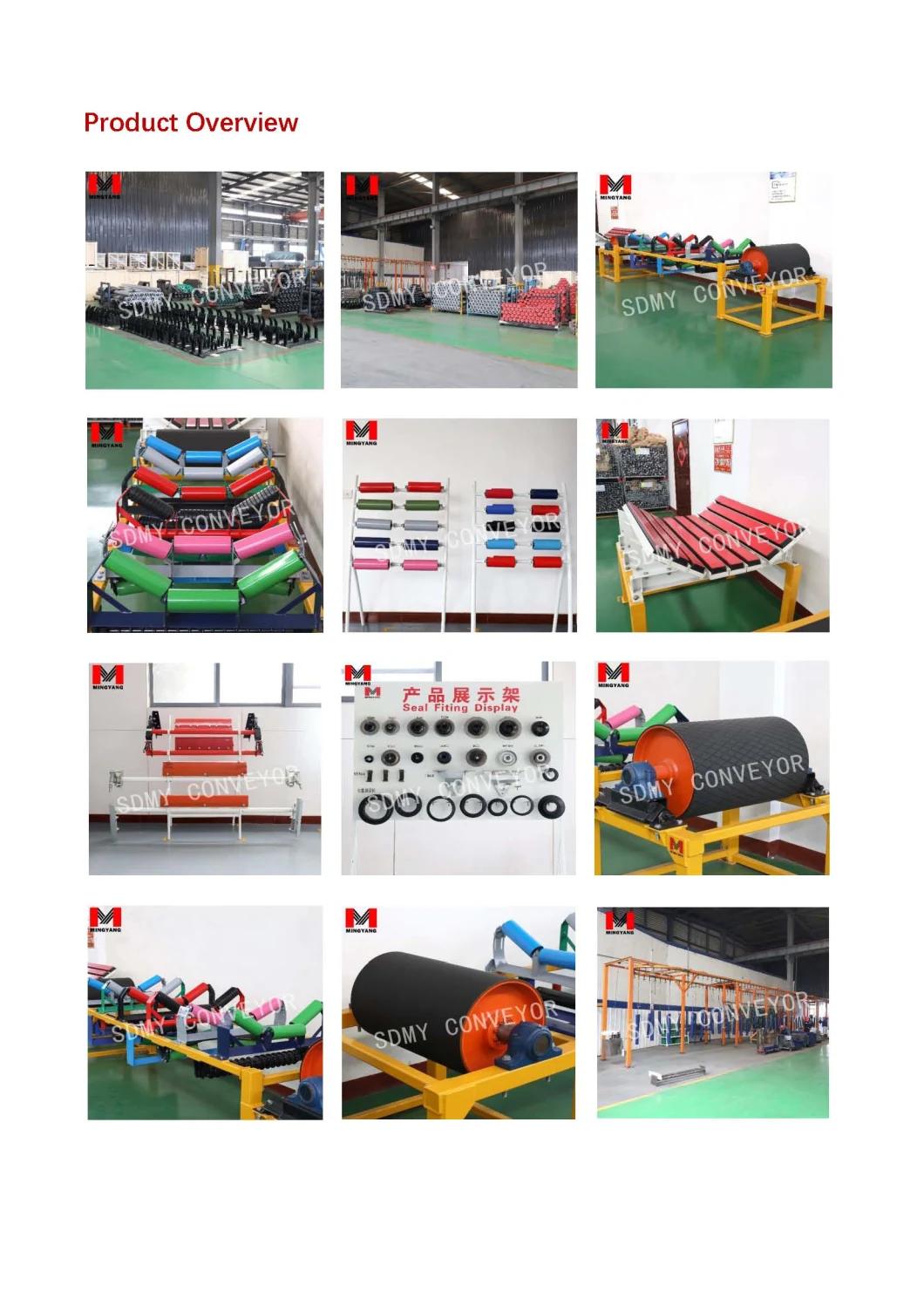 Conveyor Self-Aligning Idler Trough Frame with Guide Roller