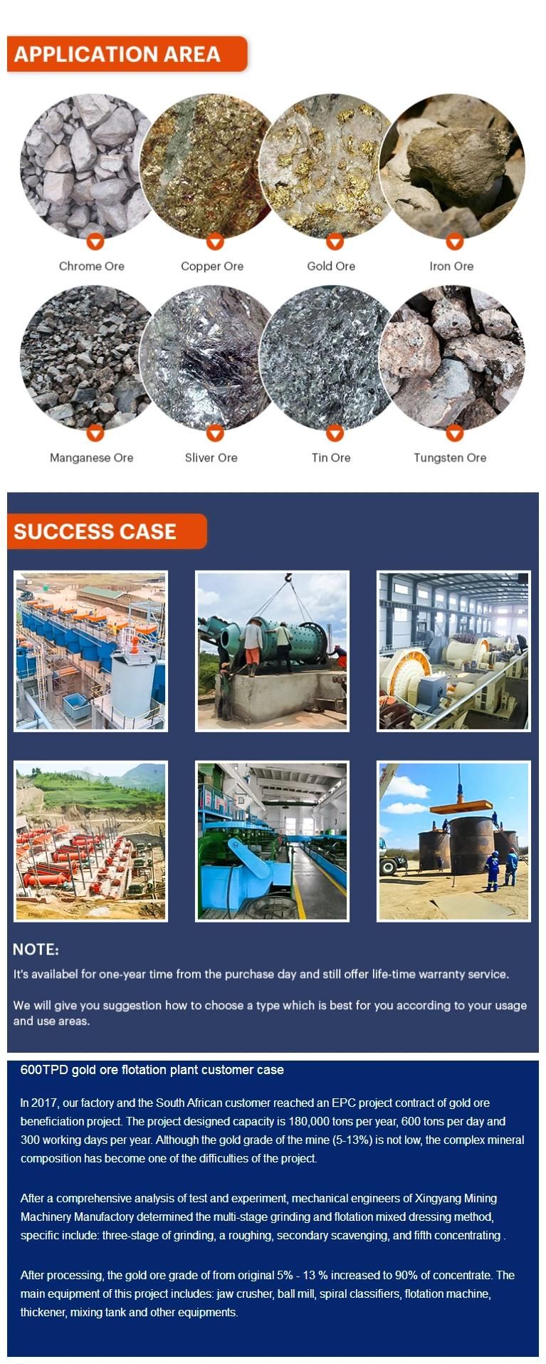 Silver Ore Flotation Machine for Silver Ore Concentrate Enrichment