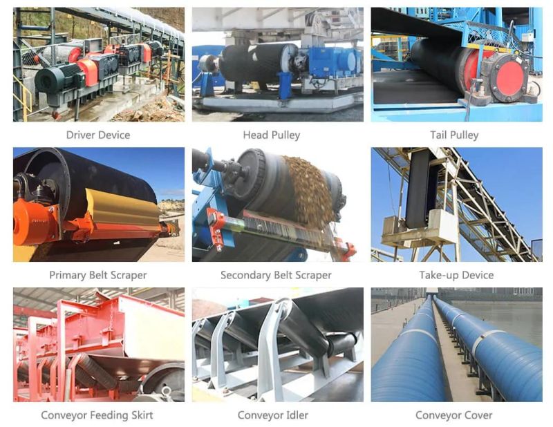 Mine Concrete Rubber Belt Conveyor Machine with Factory Price