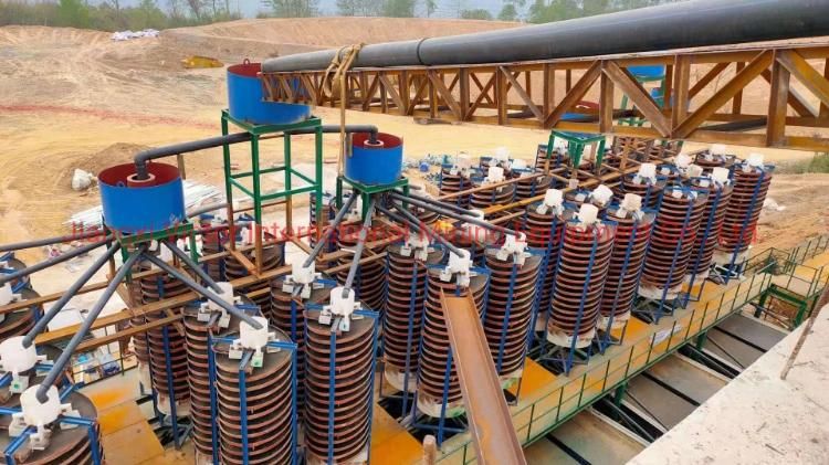 Black Sea Sand Ore Mining Equipment Iron/Chrome/Chromite/Manganese Spiral Separator Chute
