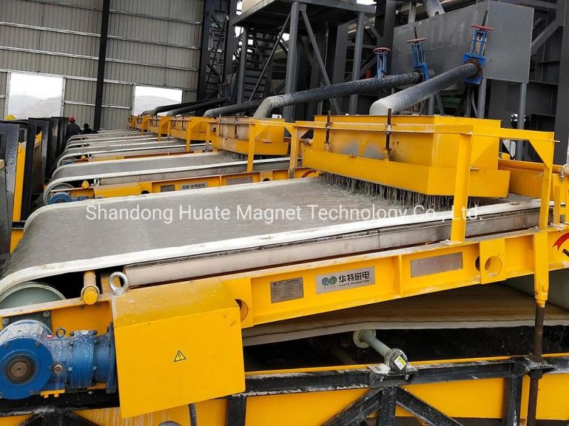 High Magnetic Field Intensitywet Type Strong Magnetic Plate Type Magnetic Separator with Obvious Iron Unloading Effect