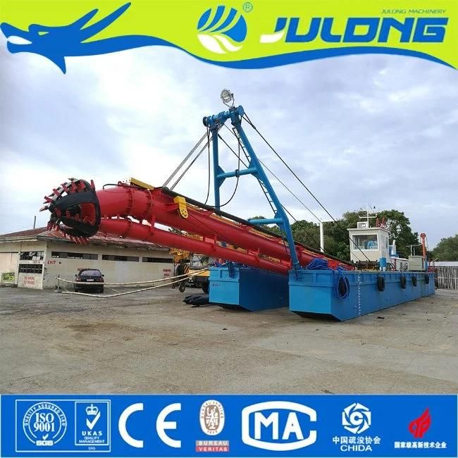 Julong 14 Inch Hydraulic Cutter Suction Dredger for River Sand