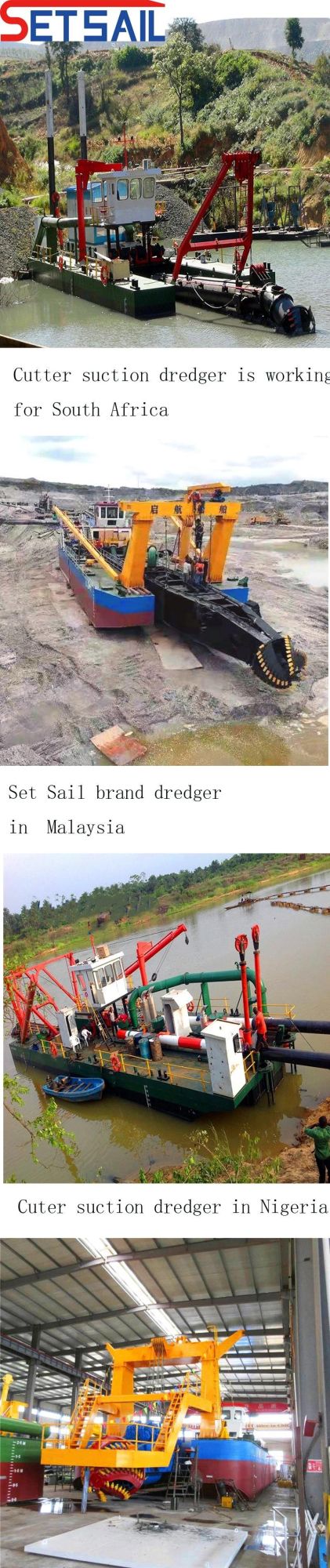 22inch hydraulic Diesel Engine Cutter Sucion Dredger for River Sand