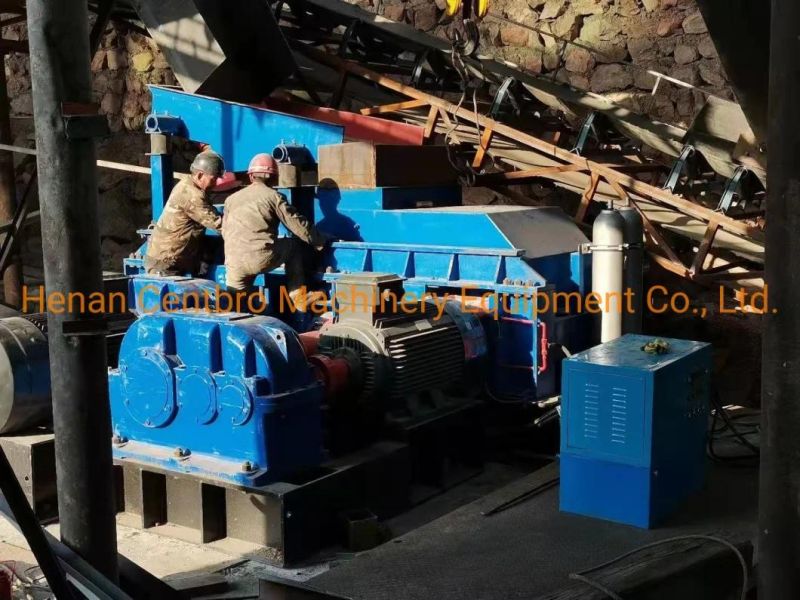 Smooth Double Roller Crasher Box Stone Breaking Machine