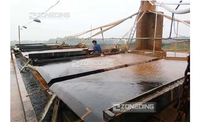 Alluvial Gold Beneficiation Plant′ S Fine Gold Recovery Equipment Gold Shaking Table