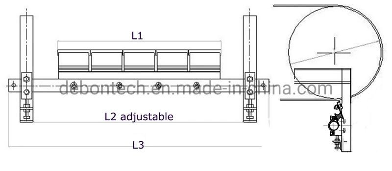 P-Type Tungsten Carbide Tips Secondary Conveyor Belt Cleaner