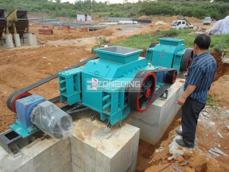 China Factory Price High-Quality Small Double Roll Stone Crusher / Double Roller Crusher for Sale