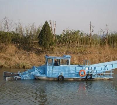 River Cleaning Boat with Electrical Poweer Weed Harvest Machine Mower