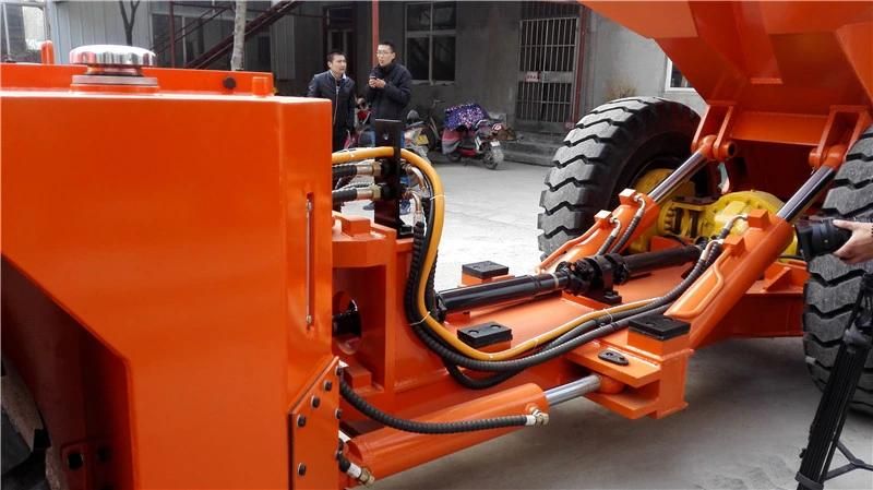 Diesel underground mining dumper/ dump truck with comfortable ergonomics compartment