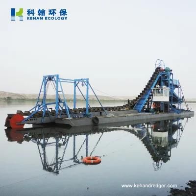 High Efficiency Bucket Chain Dredger for River Sand/Diamond Dredging