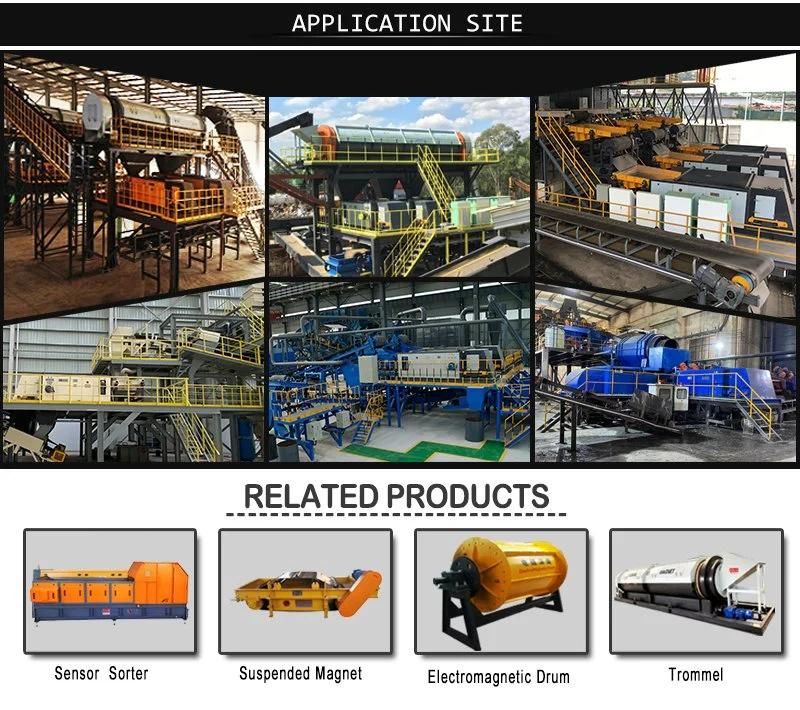 Eddy Current Separator Aluminium Scrap Treatment Non Ferrous Metal Separator