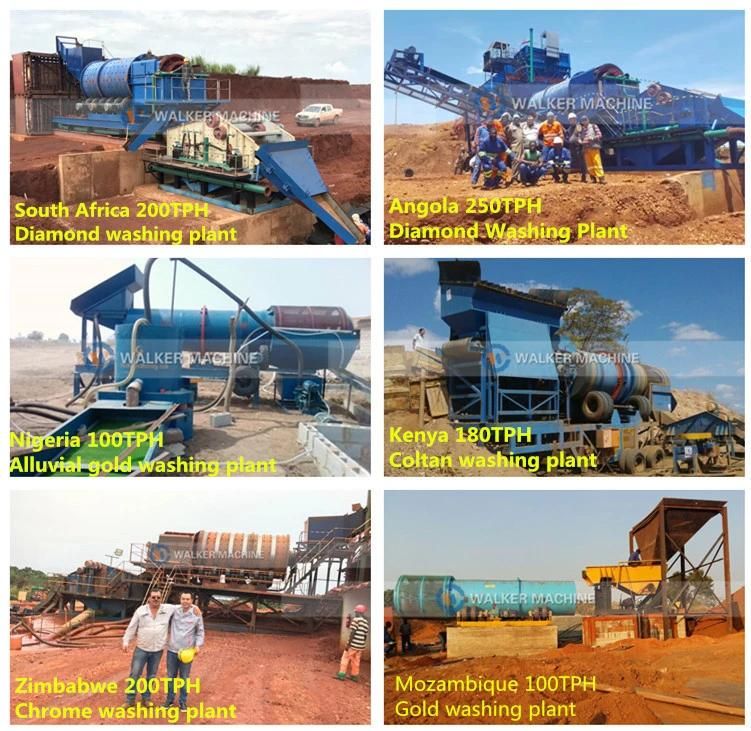 Widely Used Mineral Processing Trommel Scrubber Gold Mining Equipment