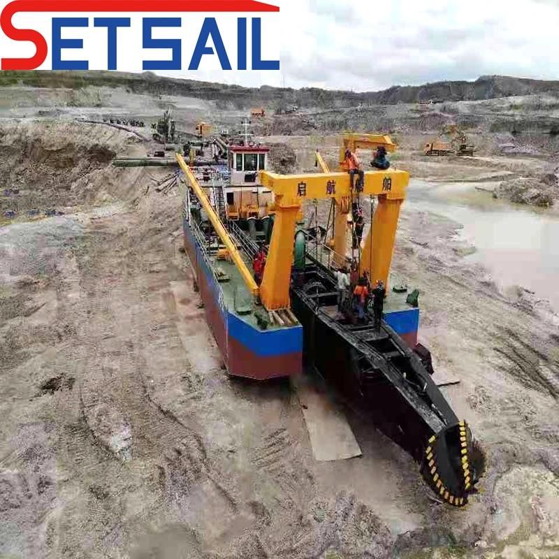 Full New Automatic Customized Water Flow 3500 /4000/5000/6000m3 Cutter Suction Sand /Hydrulic Diesel Sand/ Mud Dredging Machine for River Sand