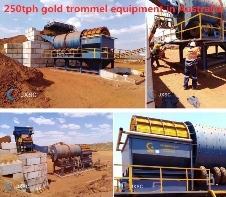 100tph Alluvial Gold Mining Process Small Gold Wash Plant for Sale