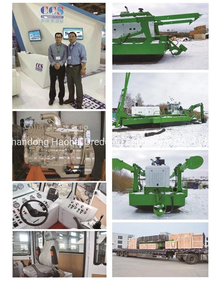 China Manufacture 6 Inch Amphibious Dredger with Hydraulic System for River Sand