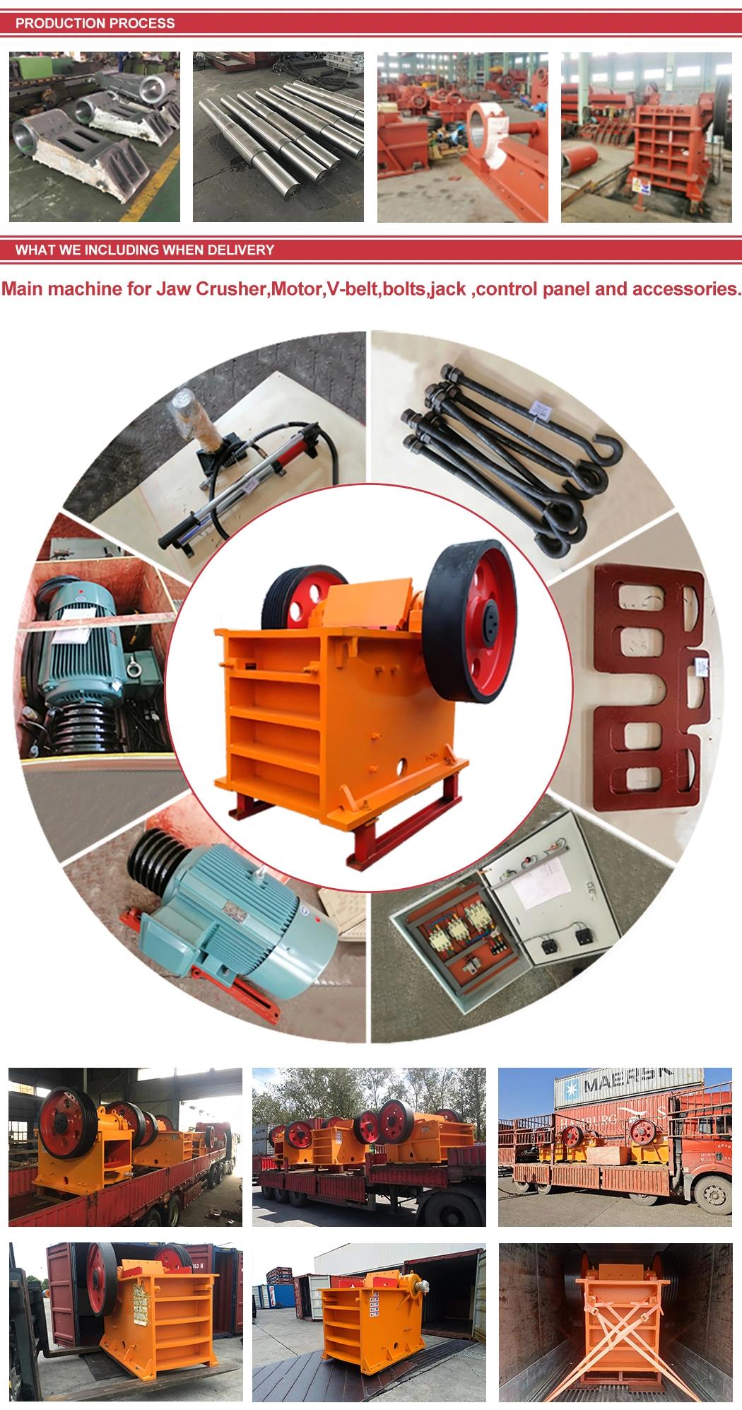 High Quality Mini Concrete Rock PE-150X250 Jaw Crusher