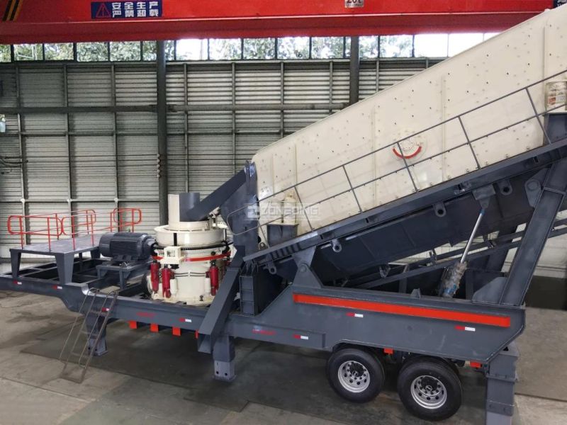 Professional Crushing Plant Factory Mobile Cone Stone Crusher Station Mobile Crusher Plant