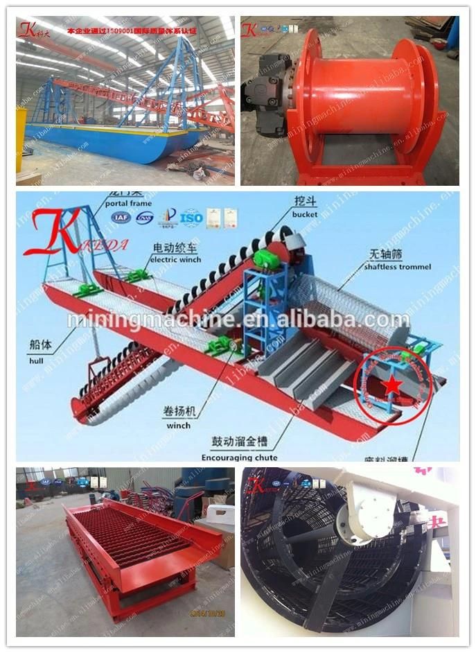 Low Price Gold Mining Bucket Chain Dredger for Hot Selling