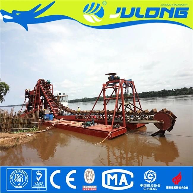 China Manufacturer Chain Bucket Gold Dredger Sand Mining Gold Dredger