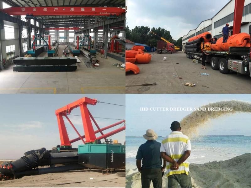 China Brand River/Lake/Port Gold Mining Boat for Sale 14 Inch Mini Sand Suction Dredger Gold Dredge for Sale