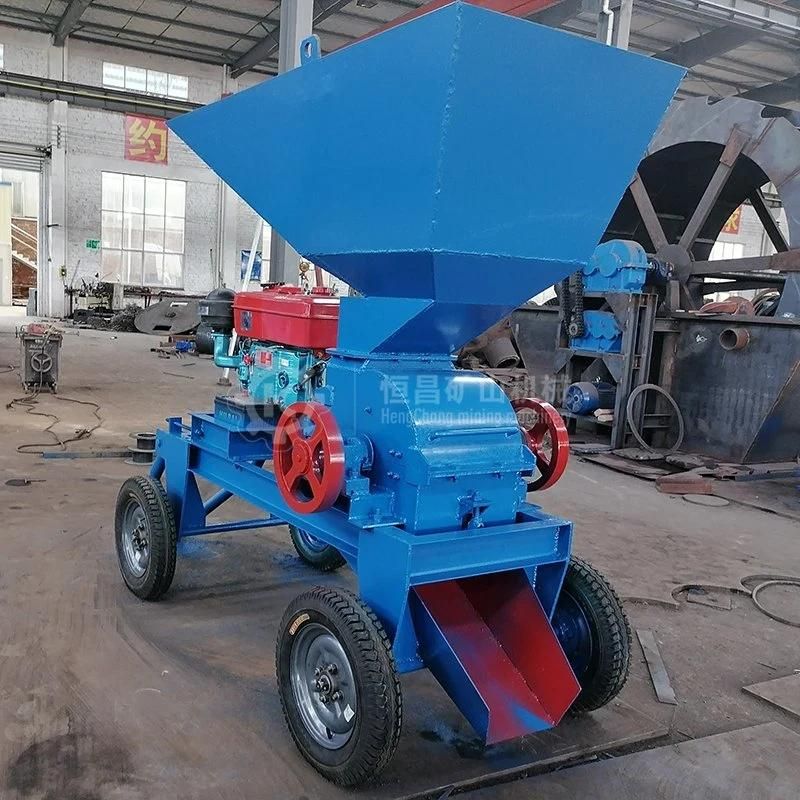 Tanzania Small Capacity Gold Milling Machine, Diesel Engine Stone Mill, Mobile Hammer Mill