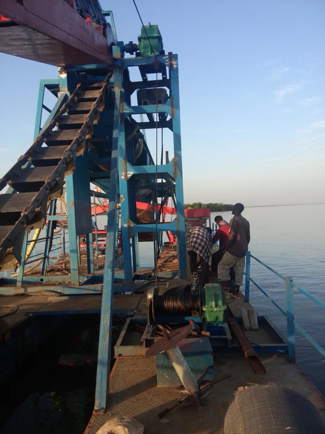 Keda Gold Bucket Sand Dredger with Sluice Box for Sale