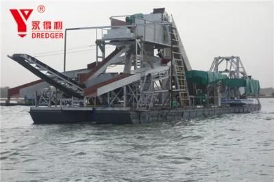 250m3/Hour Bucket Chain Diamond Developing Dredger for Sales in Central Africa