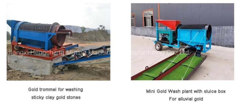 50 Tph Small Portable Sand Washing Machine / Gold Mining Machine Trommel Screen
