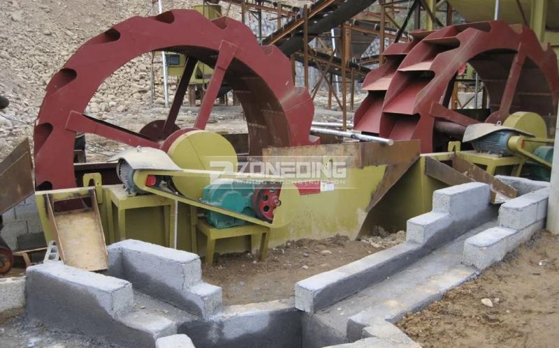 Industry Wheel Sand Ore Washing Machine Stable Operation Sealed Bearing