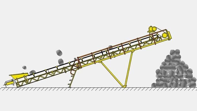 Bulk Material Loading Rubber Belt Conveyors Made in China