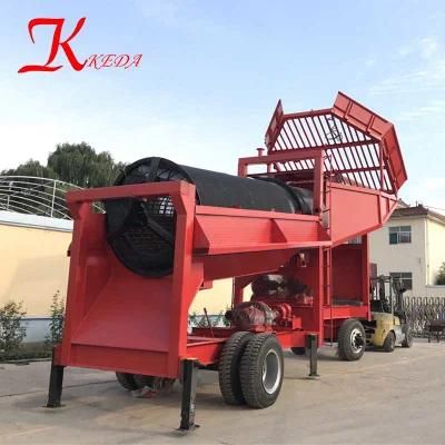 Alluvial Placer Portable Gold Trommel Wash Plant with Advanced Design