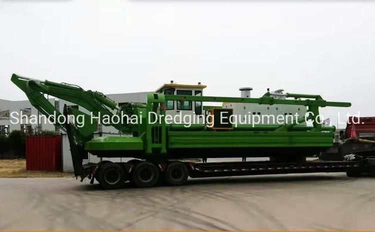 HID Dredger with Most Efficient Backhoe Dredging Multifunctional Amphibious Dredger for City River Dredging Project