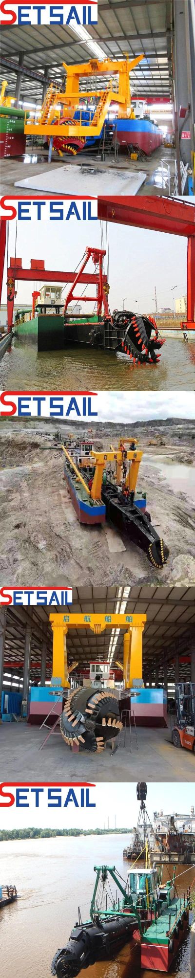 River Sand Lake Mud Cutter Suction Dredger with ISO9000 Certification