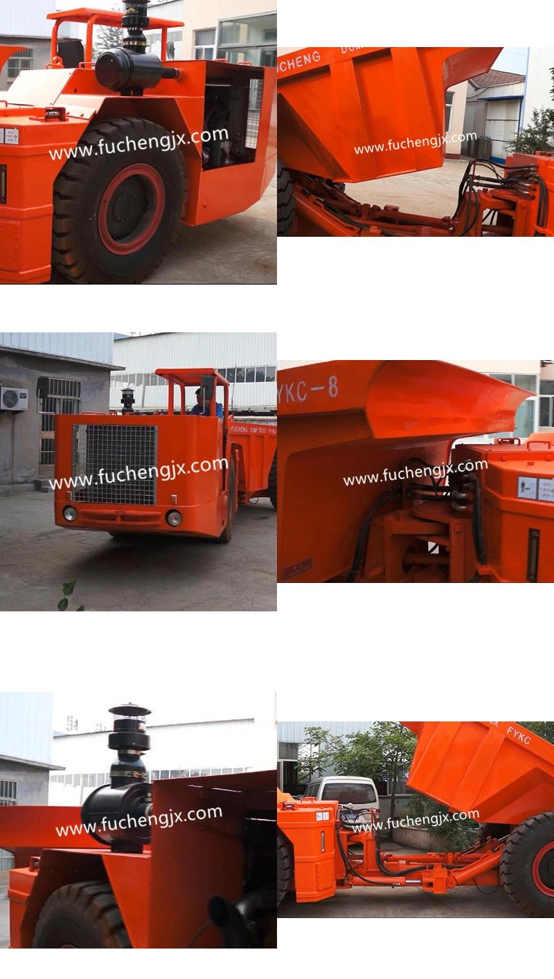 12 tons Diesel Underground mining wheel tipper truck with Germany DEUTZ engine