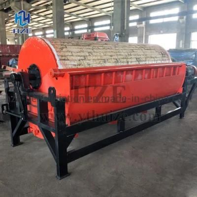 Iron Ore Gangue Rejection Wet Drum Permanent Magnetic Separator for Cleaning