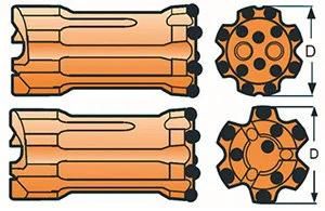 T38 R38 Thread Hard Rock Drilling Carbide Insert Button Bit for Underground Tunnel Mining