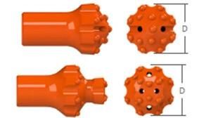 T38 R38 Thread Hard Rock Drilling Carbide Insert Button Bit for Underground Tunnel Mining