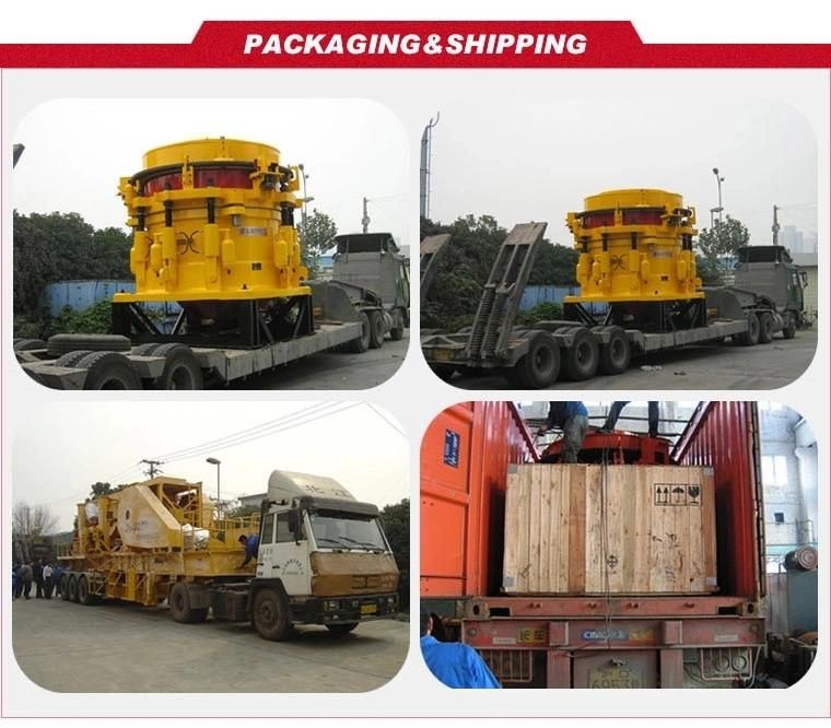 Wheeled Mobile Crushing Station with Mobile Cone Crusher /Jaw Crusher