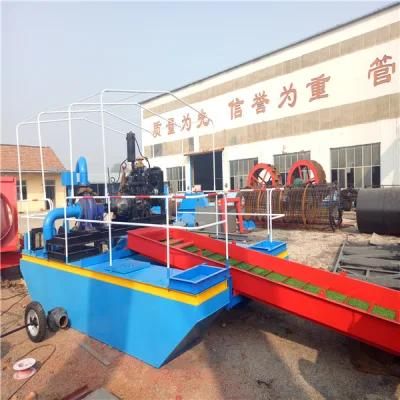 Small Scale Alluvial Gold Mining Dredger with Jet Suction Dredging Pump