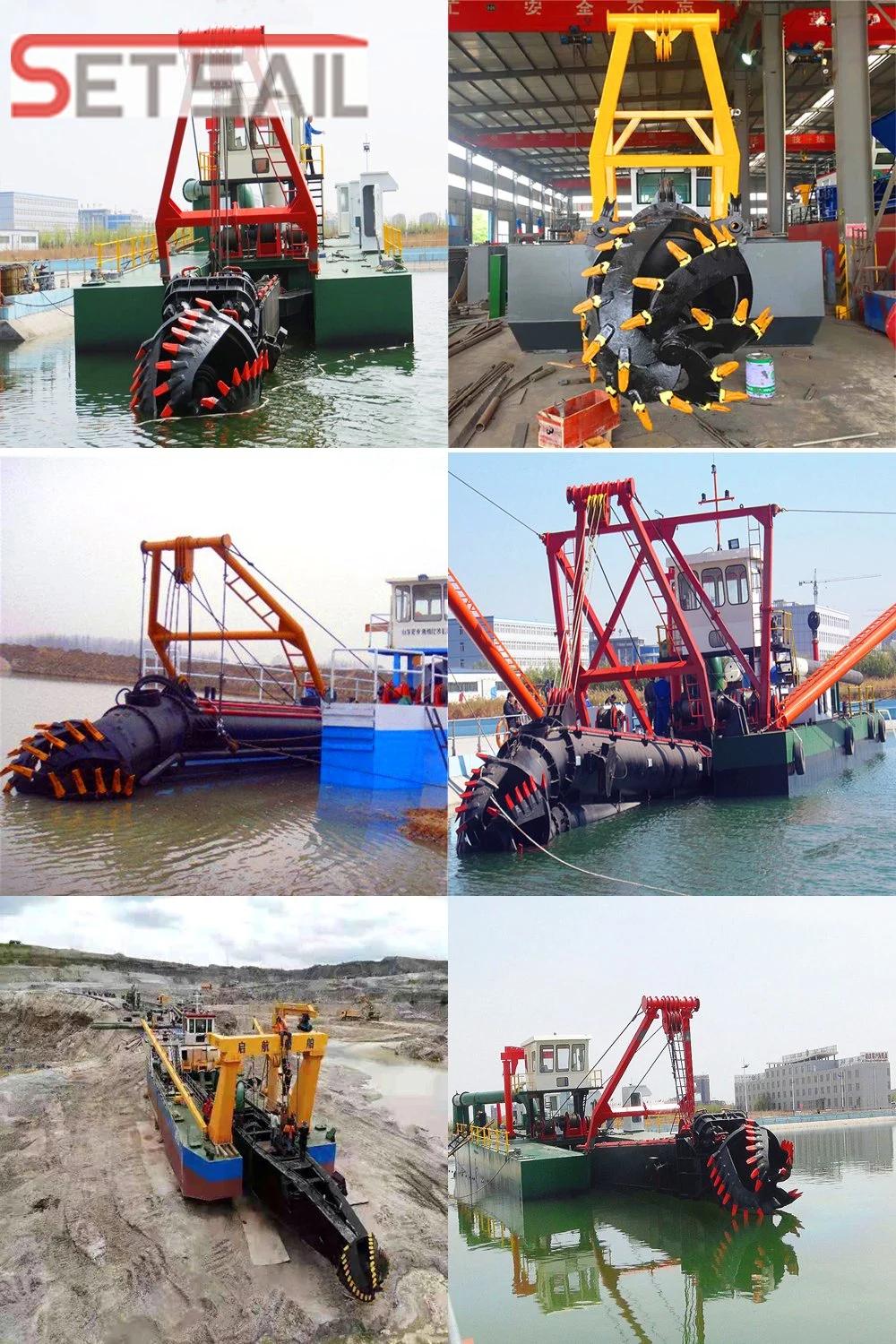 Aolly Steel Material Cummins Diesel Engine Cutter Suction Mud Dredger